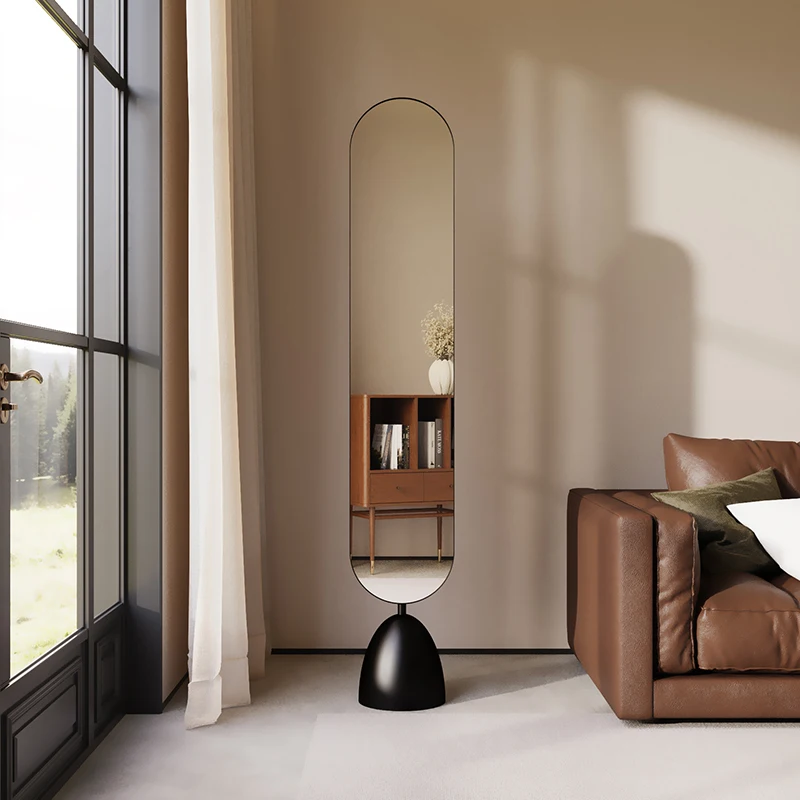 

Modern minimalist floor-to-ceiling living room bedroom home rotatable and movable wall changing clothes