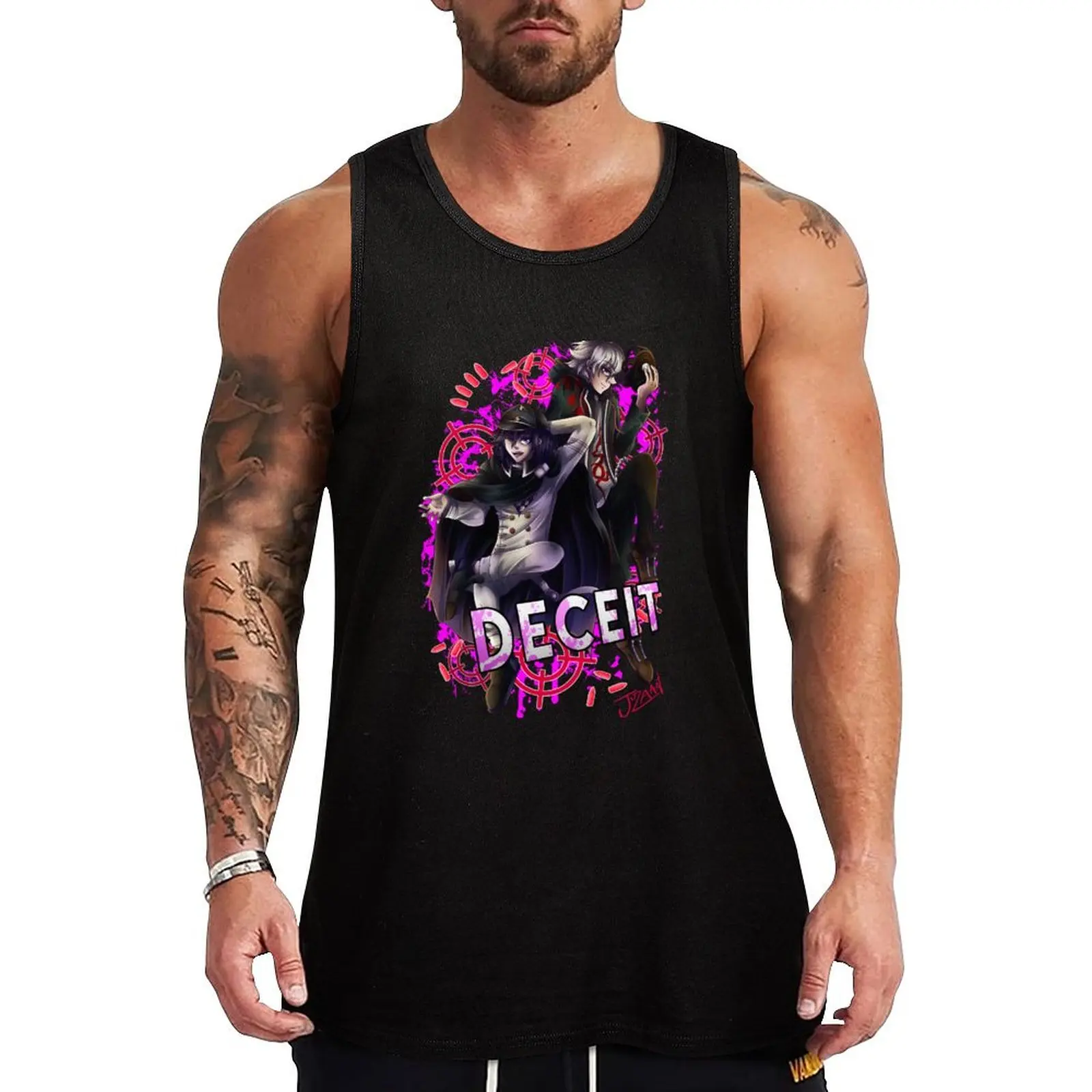 Майка обманка Danganronpa мужская летняя одежда Аниме спортивный жилет