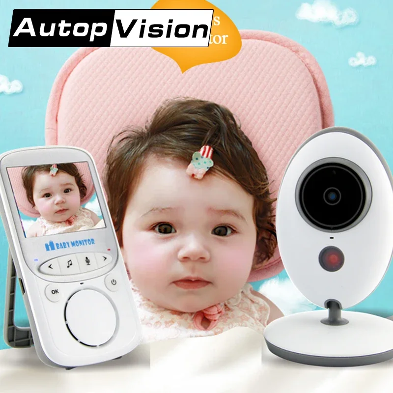 

VB605 5PCS/lot Wireless Night Vision Baby Monitor Video LCD Monitor Camera Music Temperature with Display Baby Nanny Monitor