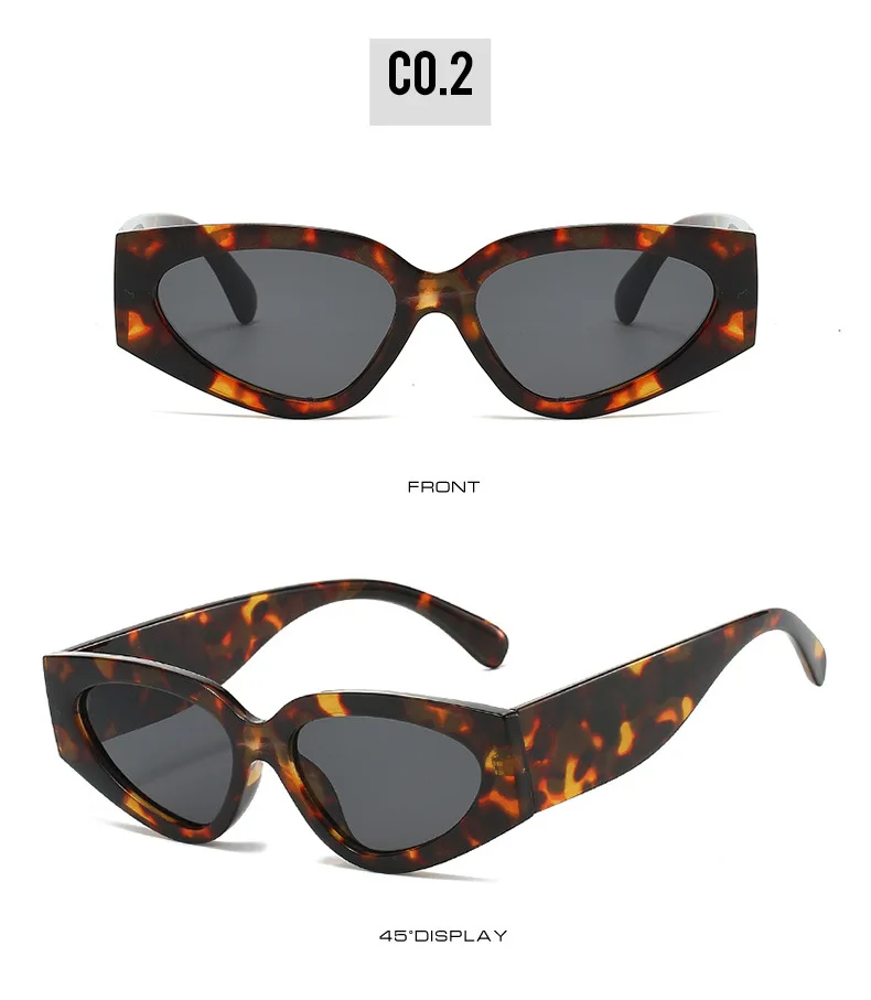 Neue Vintage Cat-Eye Sonnenbrille für Damen und Herren, Marken-Rundbrille, Ovale Sonnenbrille für Männer und Frauen – Detail 19