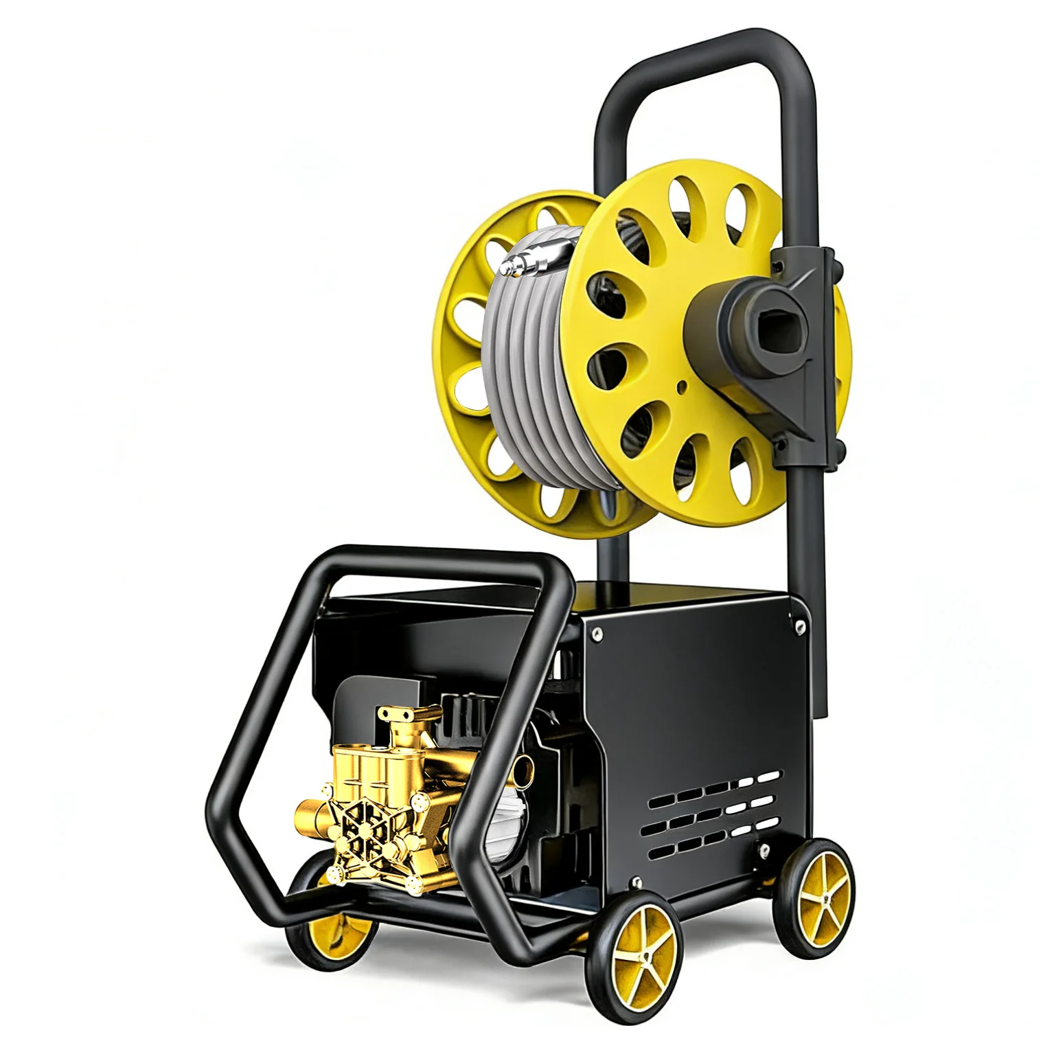 High Pressure Cart Car Washing Machine Household 220v High Power Car Washing Artifact Multifunctional Pressurized