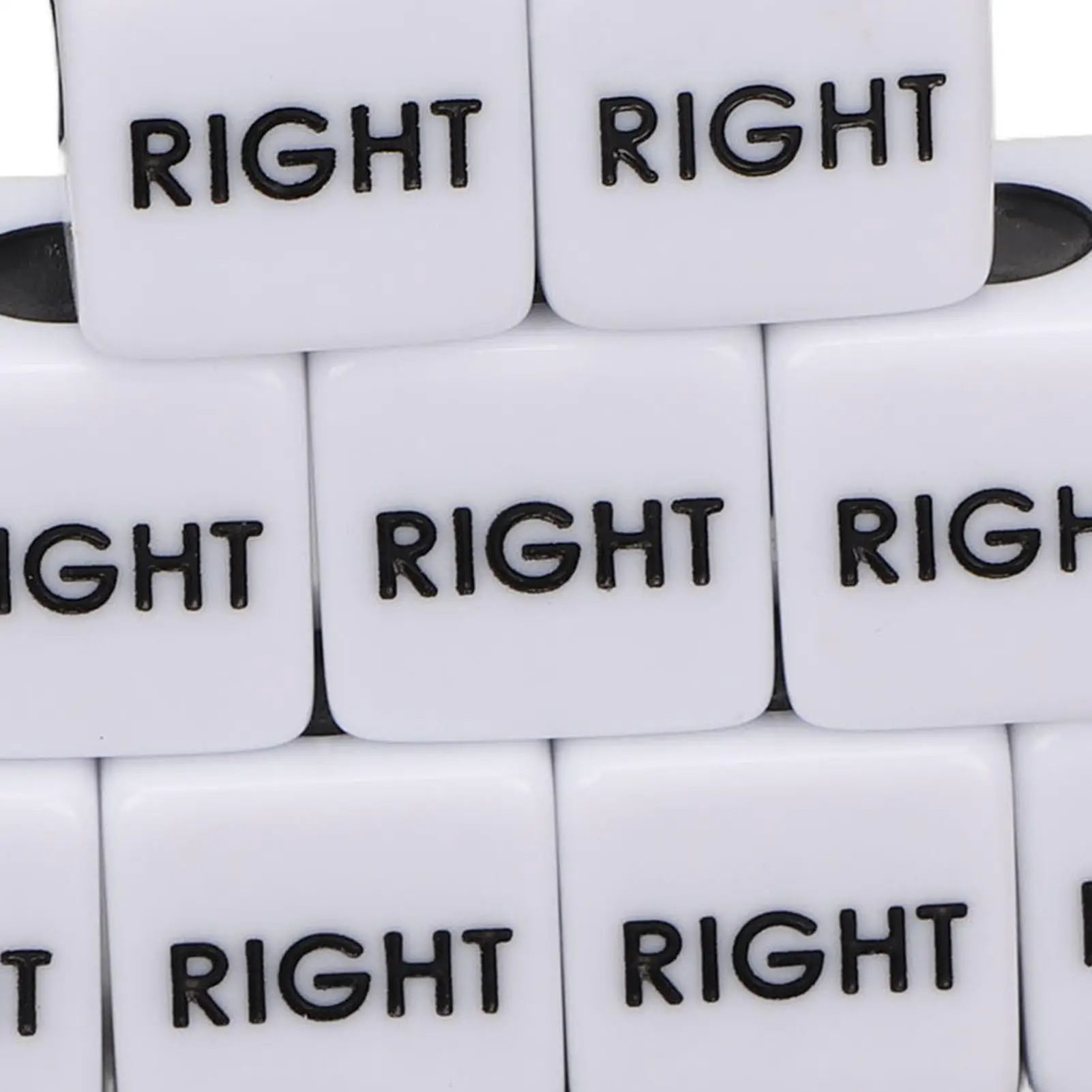 Left Right Center Dice Game Set - White Board Game for birthday Parties & Family Fun