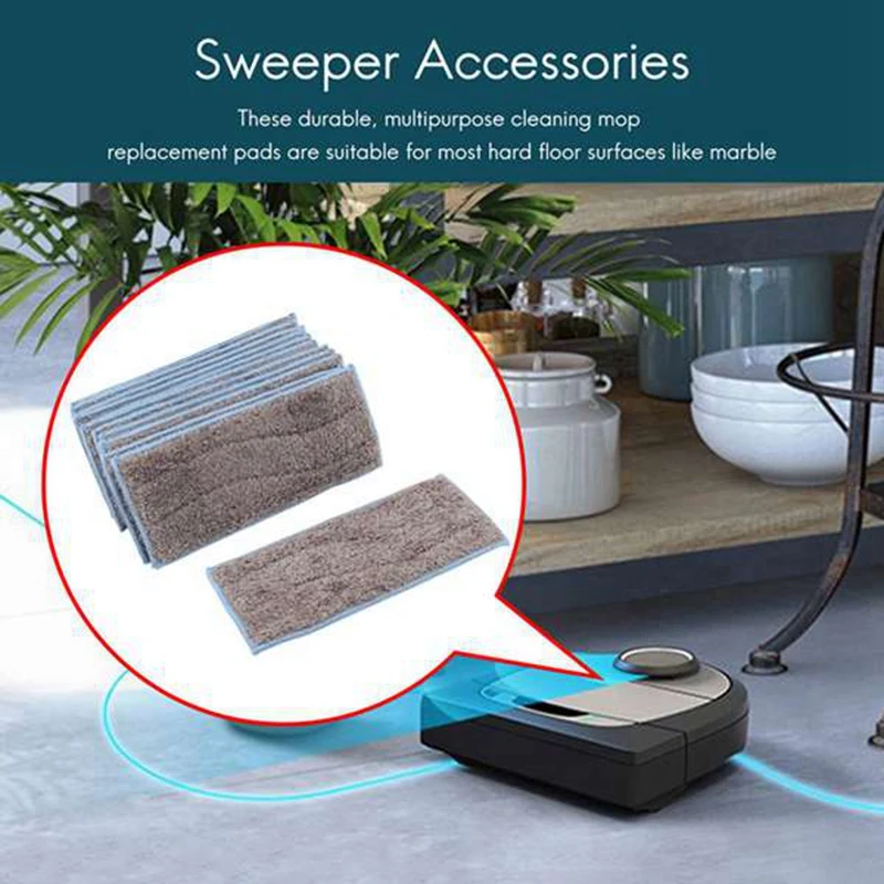 9ชิ้นแผ่นถูพื้นแบบเปียกสำหรับ iRobot Braava Jet M6หุ่นยนต์ดูดฝุ่นทำความสะอาดไม้ถูพื้นผ้าเศษผ้าอุปกรณ์เสริมชิ้นส่วน