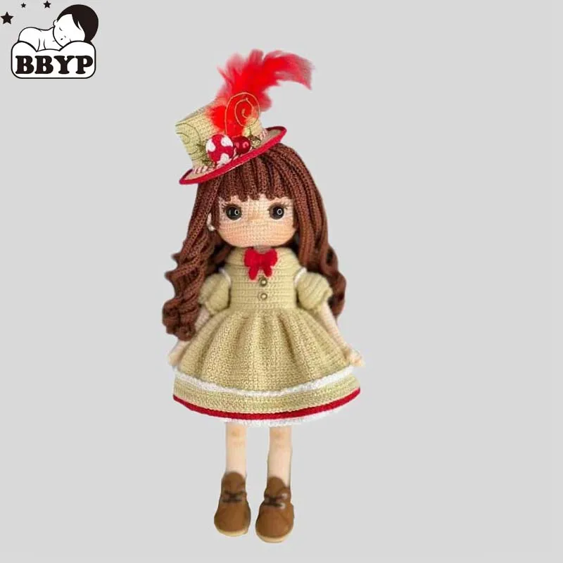 

Handmade Knitting Doll Crochet Halloween Mira and Mimi Dolls For Home Accessories Craft Toy Ornaments