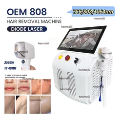 2024 Best 755/1064 /808nm Laser Hair Removal Machine Diode Laser 3 Wavelengths 3500w Ice Cool Hair Remover Laser Hair Removal