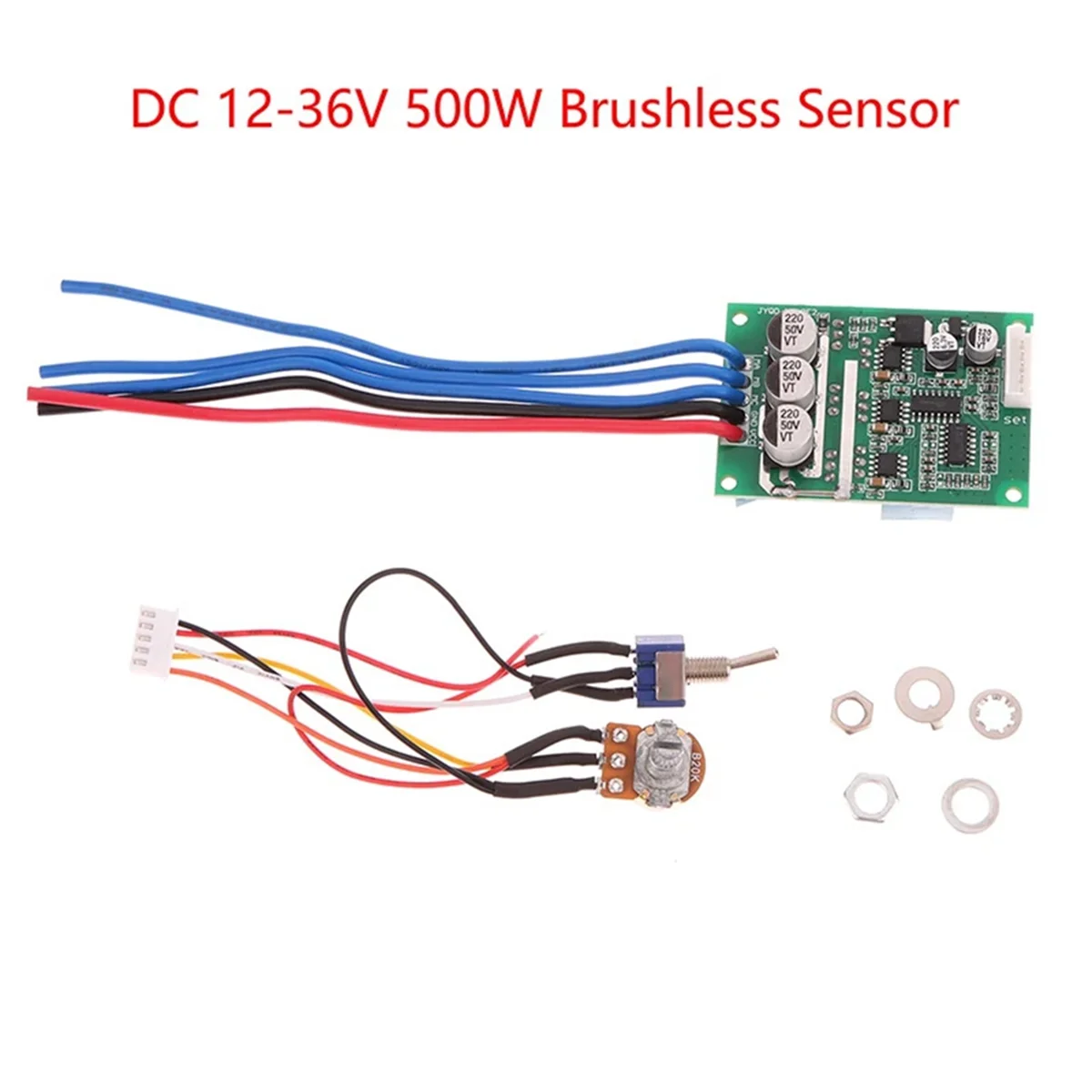 1Set DC 12-36V 500W Three-Phase Brushless No Hall Motor Controller Brushless Sensor Motor Driver Speed Control