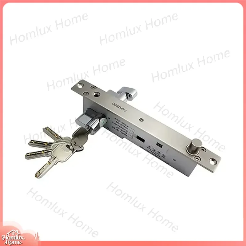 Panic Bar Deadbolt Mortise Lock with Electronic Latch for Commercial Doors Exit Door Lock Emergency Exit Hardware