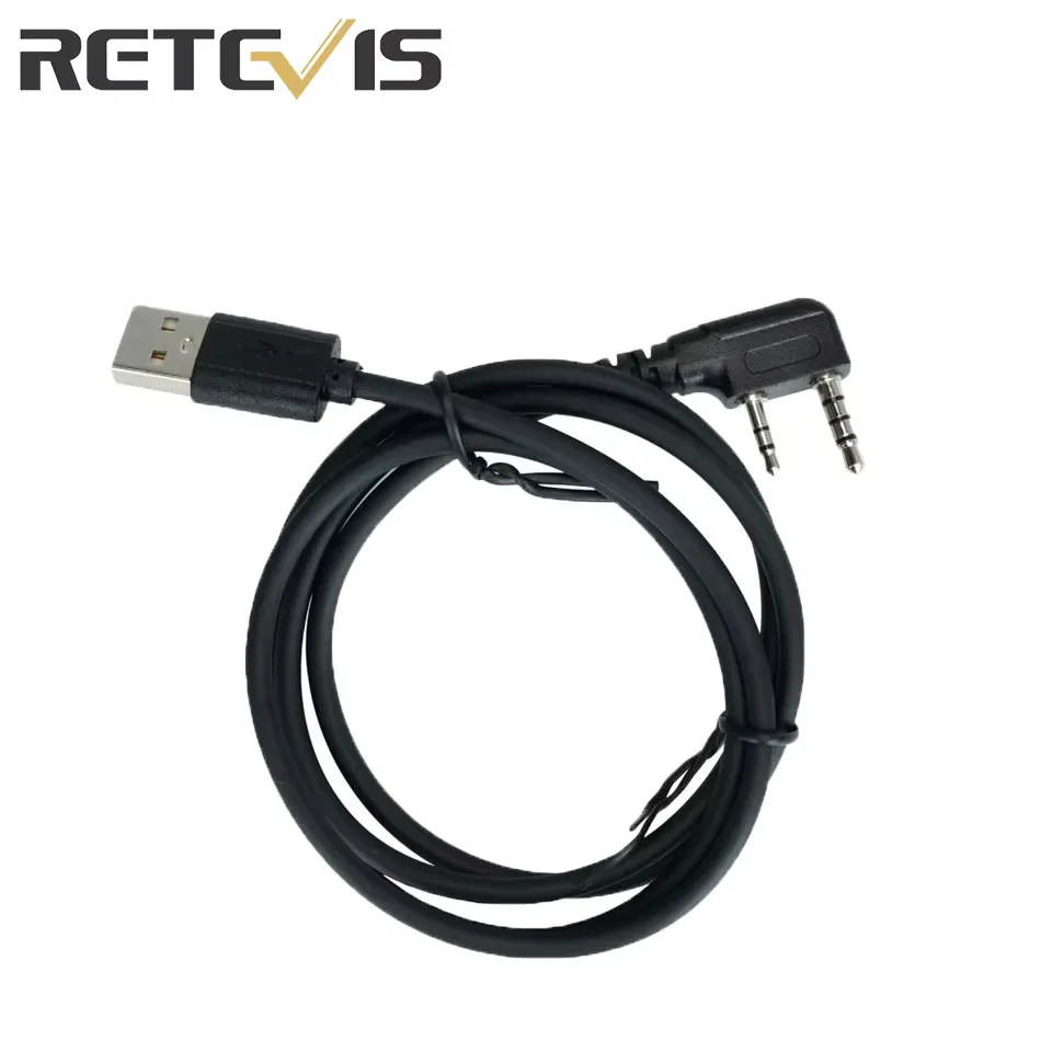 

Retevis P1 Walkie Talkie Programming Cable Radio Accessories 2 Pin USB Programming Cable for Retevis P1
