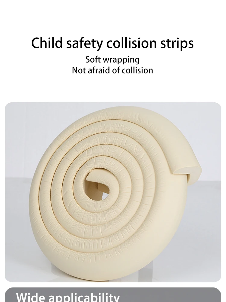 2M Baby-Sicherheits-Eckenschutz, weicher Schaumstoff-Tischkantenschutz, selbstklebender Stoßschutzstreifen, Antikollisions-Schutzband – Detail 2