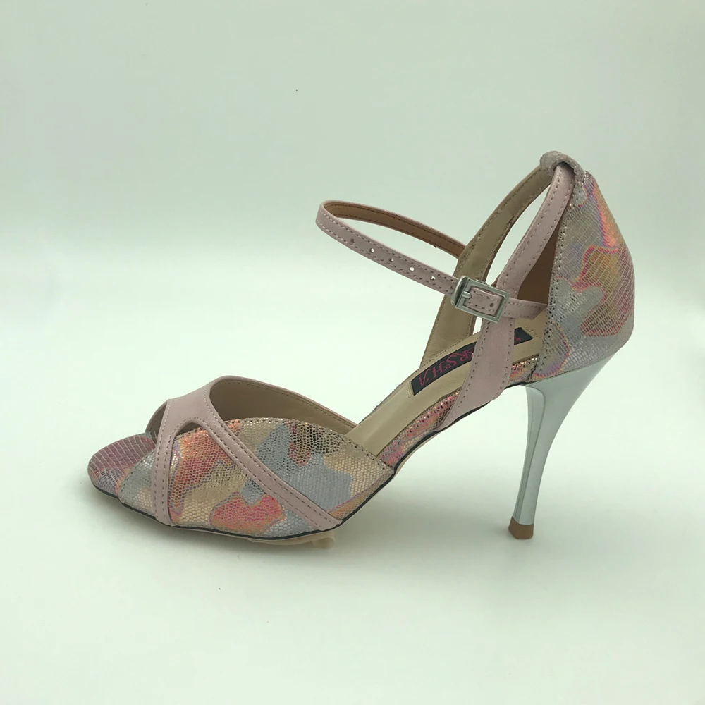 NEW Comfortable Argentina Tango Dance Shoes Party Shoes Wedding Shoes leather outsole T6236PPCL 7.5cm 9cm heel shipping free