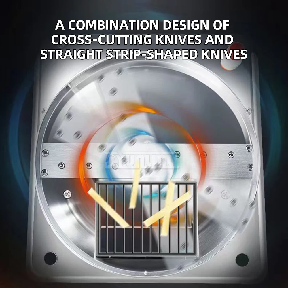 2025 HBS-008 스테인리스 스틸 웨이브 감자 커터 상업용 자동 웨이브 감자튀김 커터 11mm
