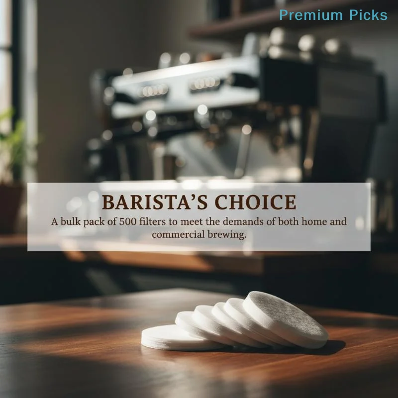 portableBarista Coffee Paper Filter Unbleached 51mm 53mm 54mm 58mm 100/500Pcs  For Home Office Professional Espresso Machine