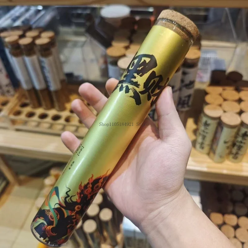 100g Black Wealth God Natural Coconut Floral Fragrance Incense Stick Office Long-lasting Fragrance Retention Purify Joss Stick