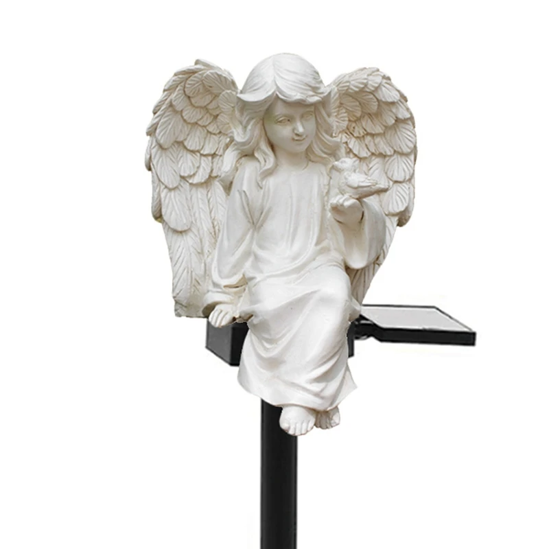 

Angel Solar Stake Angel Garden Decor Solar Light Outdoor Waterproof Landscape Lamp Home Lawn Decoration