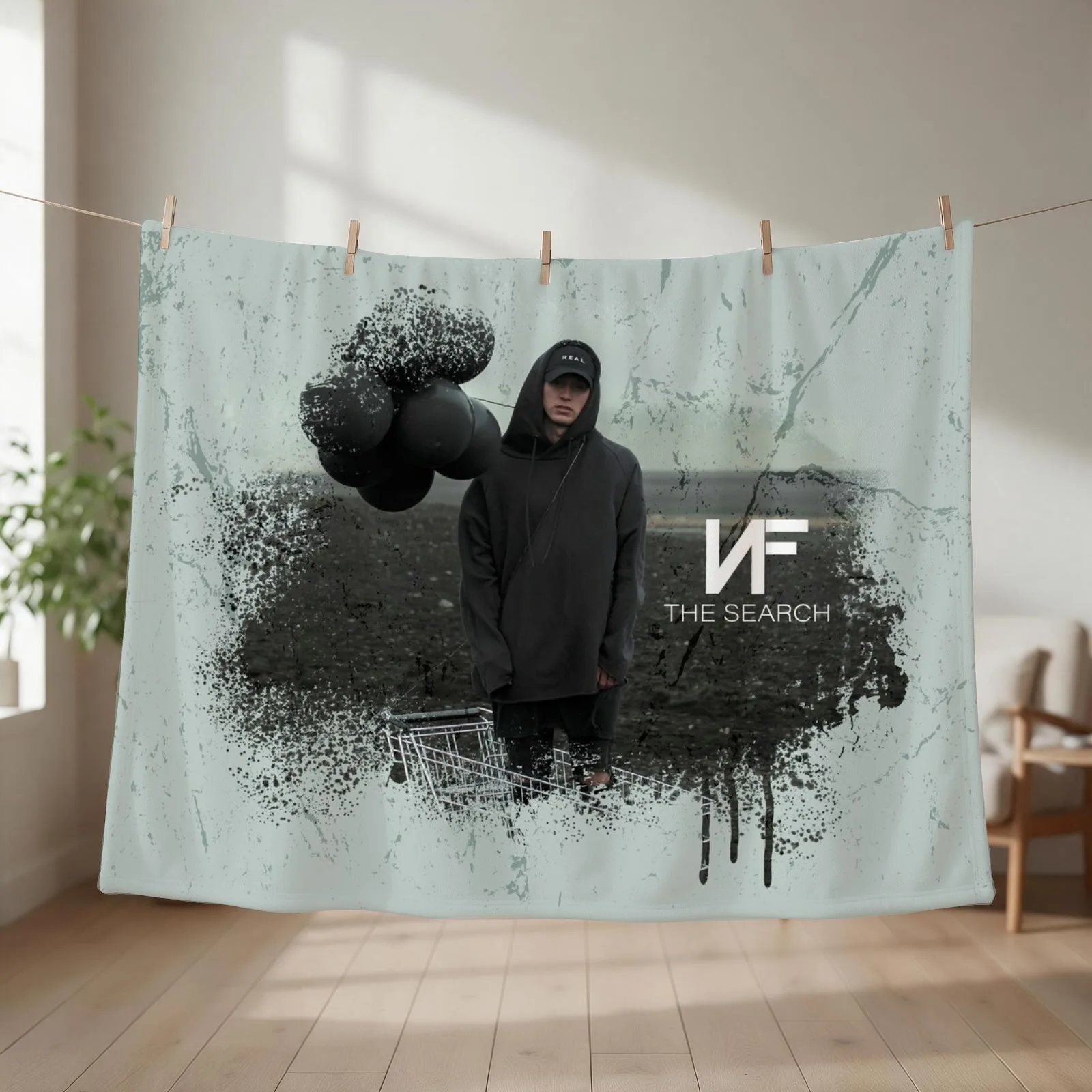 NF - The Search Throw Blanket couch cozy soft plush fuzzy picnic outdoor blanket