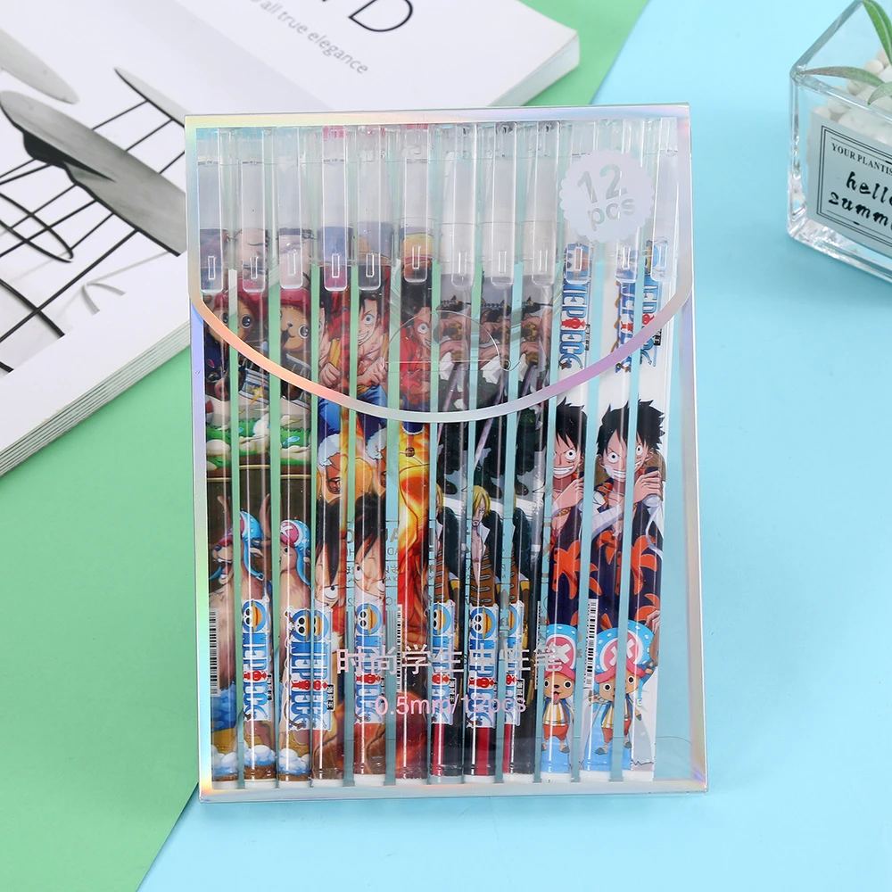 

One Piece Character Ballpoint Pens | Student School Office Stationery, Anime Collectible Gift for Children & Manga Lovers
