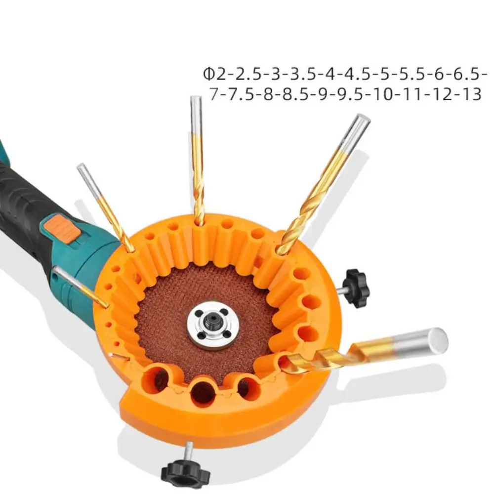 Multifunctional 2-13mm Drill Bit Sharpener Precise Thickened Grinding Tool Efficient Compatibility Sharpening Tool Grinding