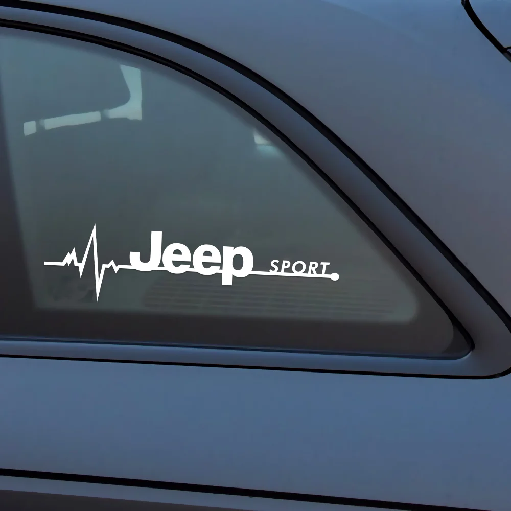 2 قطعة ملصقات السيارات الرياضة السيارات الجانب نافذة شارات الفينيل اكسسوارات ل جيب رينيجيد البوصلة شيروكي رانجلر جراند شيروكي