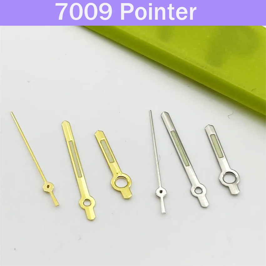 Gold/Silver Watch Pointer Suitable for 7009 Mechanical Movement - Hour Hand Minute Hand Second Hand Three Needles Watch Accessor