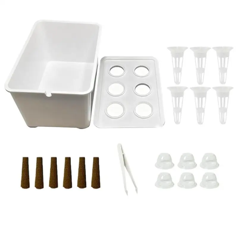 

Premium-Hydroponic Planting Kit Complete Set Household Gardening Indoor Hydroponics Planting Seedling Kit For Lettuce Flowers Ba