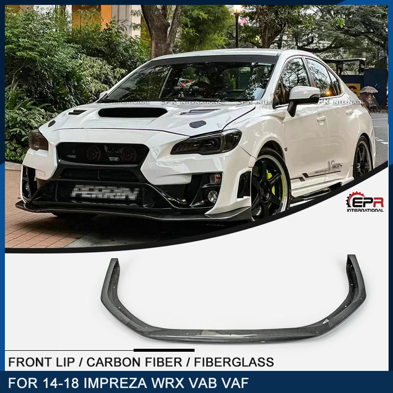 

For Subaru 14-18 Impreza WRX VAB VAF VRS Arising II Front Lip Front Lip Carbon Flber Or FRP Fiber Glass Bumper Lip Body Kit