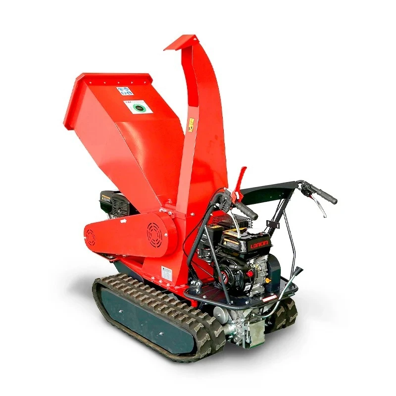 Customized Portable Chipper 100mm Branch Chipper Household Petrol Wood Shredder Efficient Cutting Capacity Crusher Farm Mulcher