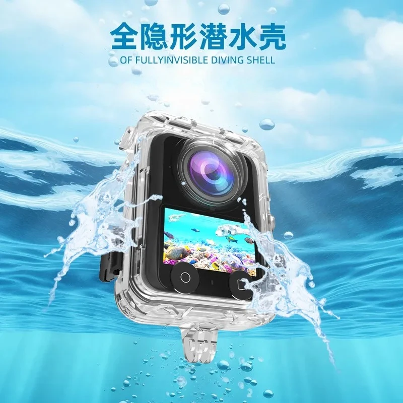 Magnetic Waterproof Diving Protective Case Compatible with  Action Camera Accessories