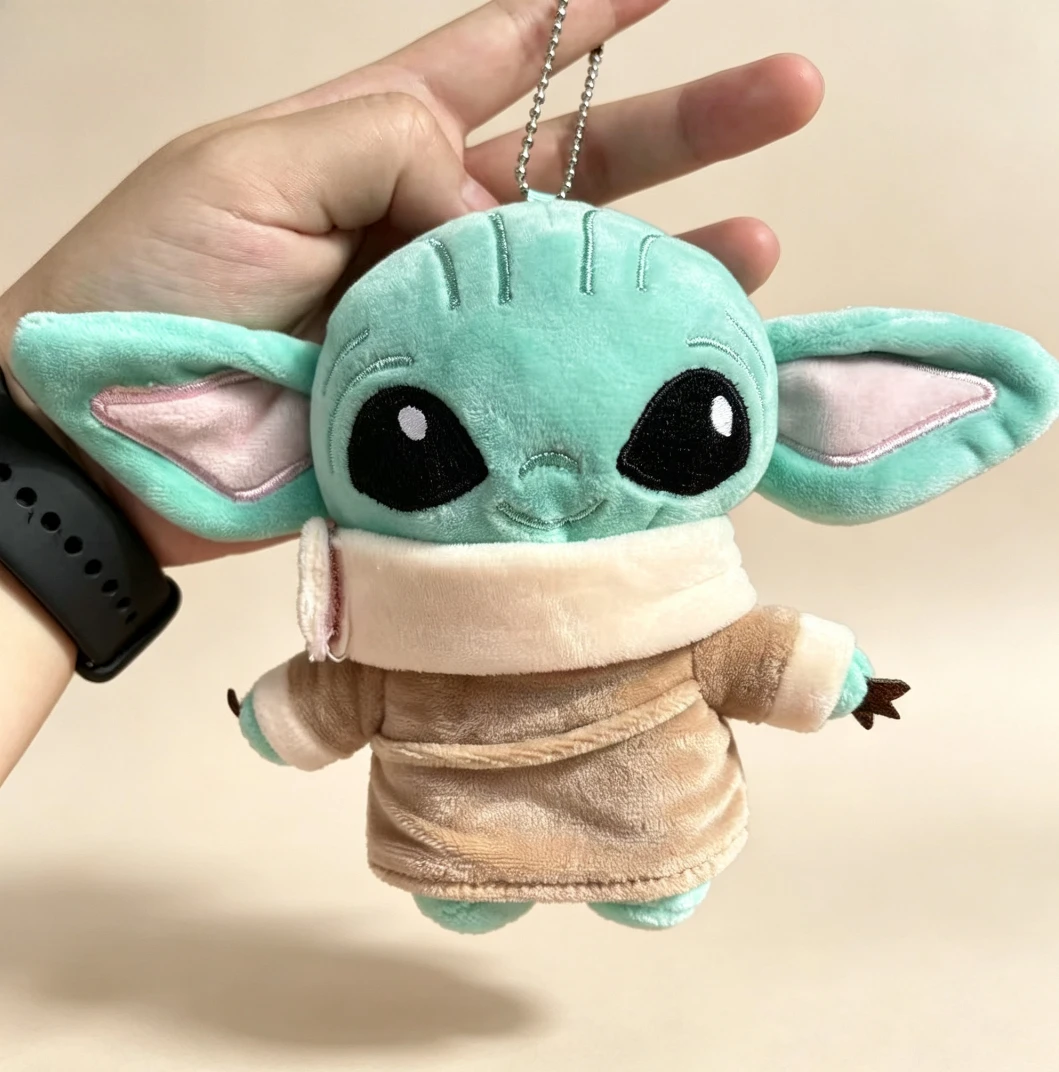 Nuevo Película The Mandalorian y Personaje Grogu, Yoda Bebé, Peluche de 10 cm, Colgante, Llavero de Muñeca de Algodón, Adorno para Bolso, Regalo
