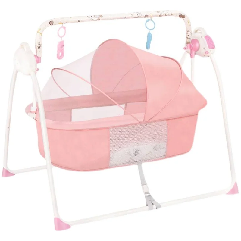 

Baby electric cradle cradle baby coaxing artifact foldable newborn baby coaxing sleep rocking chair