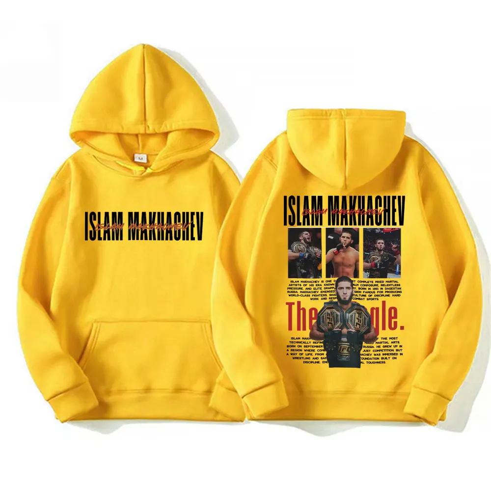 Limited Islam Makhachev Klassische Grafik-Sweatshirts für Männer und Frauen, Modische Gothic Oversized Hoodies, Lässiger Hochwertiger Fleece-Hoodie – Detail 17