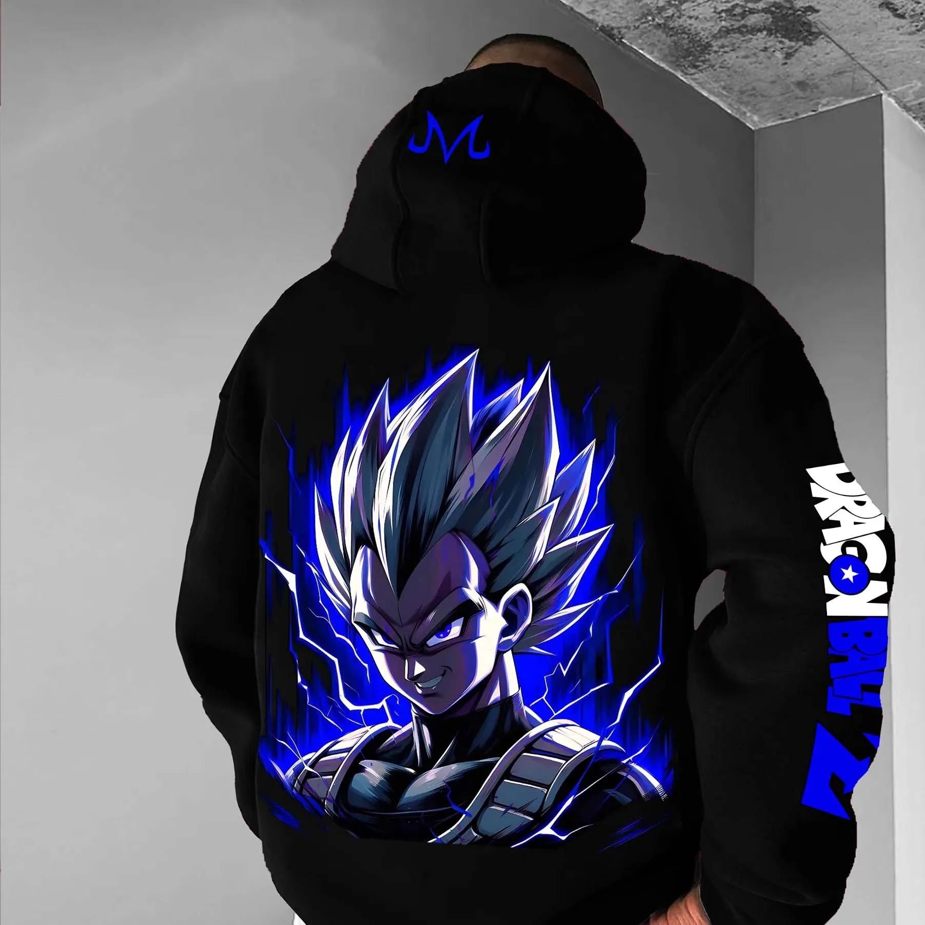 

Bandai Authorized Dragon Ball Printing Hooded Long-sleeved Warm Autumn and Winter Outdoor Casual Clothes for Men and Women
