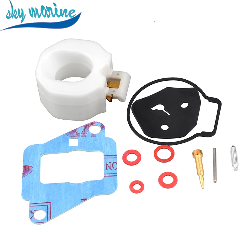 684-W0093 Yamaha New Carburetor Repair Kit 9.9HP 15HP Boat Motor 6E8-W0093-00 Outboard Engine Replaces Aftermarket