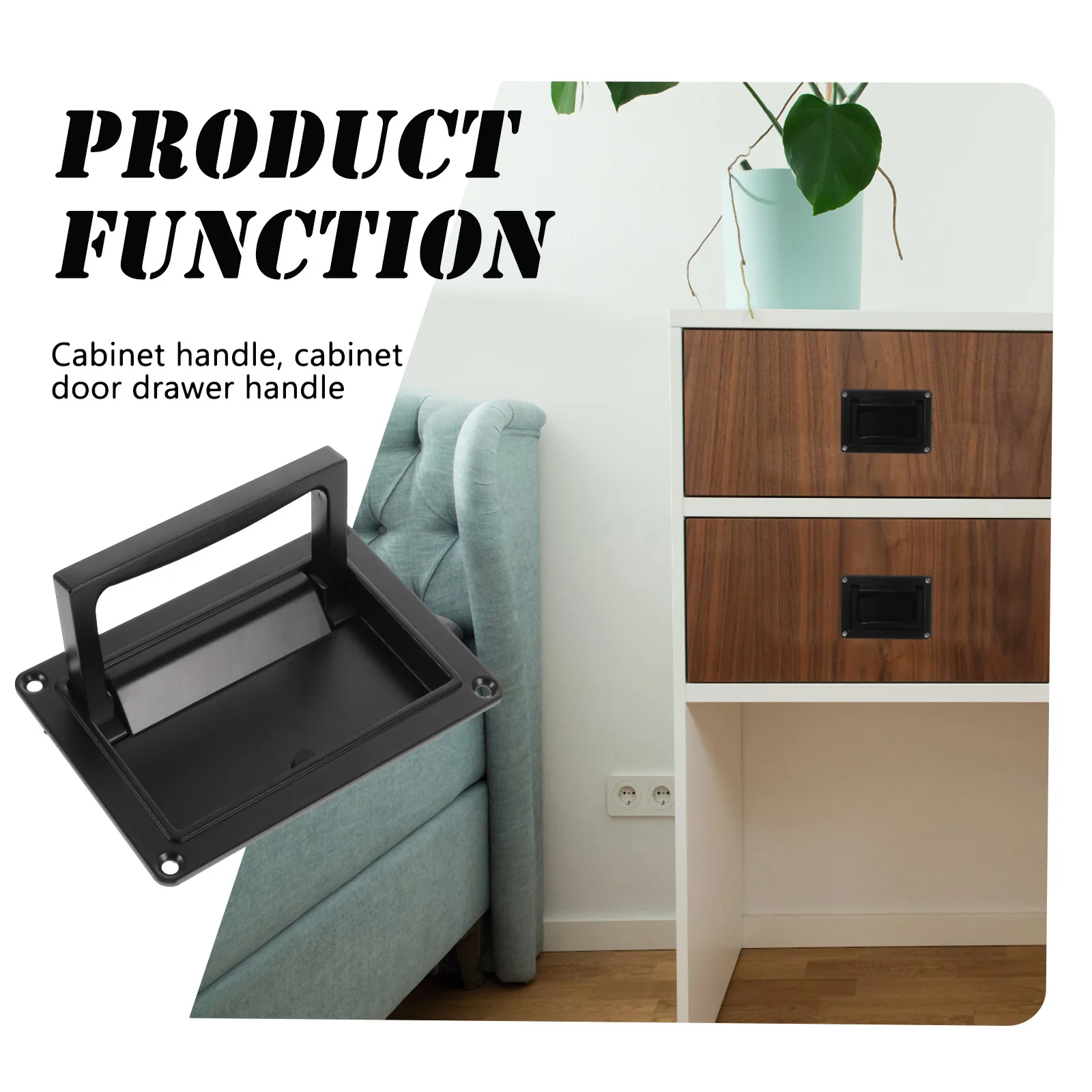 

Alloy Pull Handle Recessed For Cabinet Container Tool Box Attic Boat Sliding Door Flush Pull Flush Lift Ring Mounted