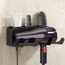 Hair Dryer Holder Wall Dryer Cradle Straightener Stand Hairdryer Organizer Box Toilet Blower Holder Shelf Bathroom Accessories