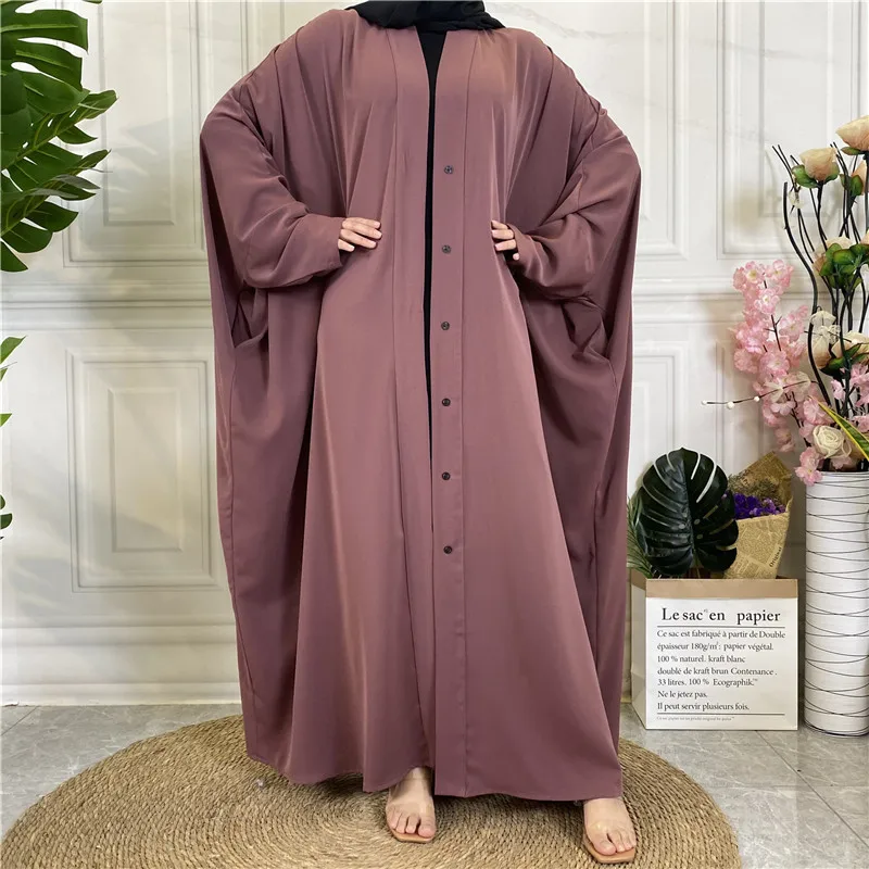 Fashion Chiffon Abaya Kimono Dubai Muslim Cardigan Abayas Women Casual Robe female Islam Clothes With Belt