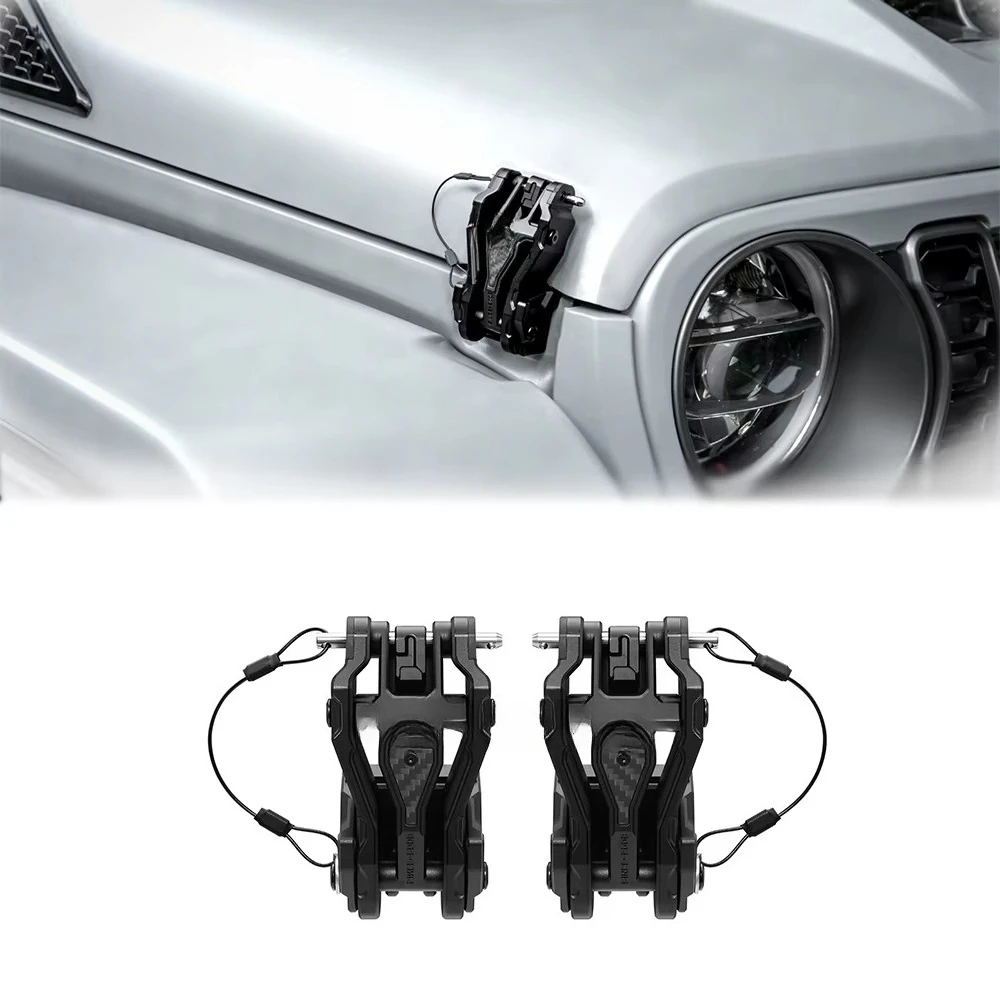 OMU Genesis for   Wrangler JL Hood Lock Hood Catch 4x4 Auto Parts Car Accessories