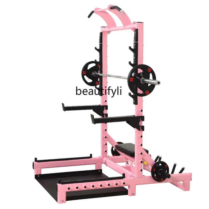 Commercial fitness hip push machine squat bench push gantry integrated multi-functional hip punch equipment