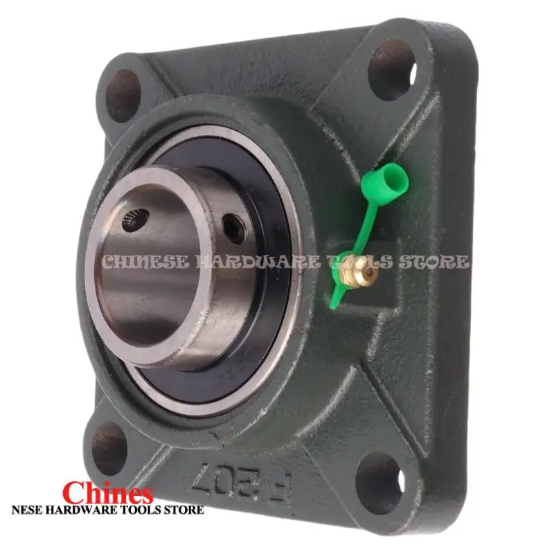 

Square flange gasket block UCF207 square thickened outer spherical bearing with seat sleeve 4 bolt mounting bearing holes