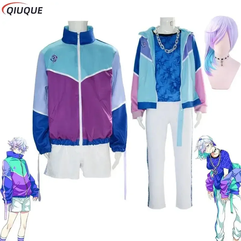 

Аниме Paradox Live Yatonokami Kanata Косплей Костюм Парик Рэпер Сценические наряды Хэллоуин Карнавальные костюмы