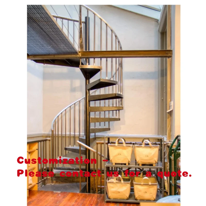 

custom.Customizable Steel/Wood Stairs with Powder Coating Longevity Indoor/Outdoor