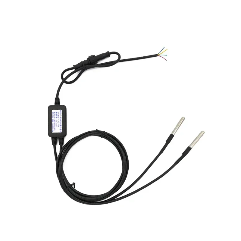 2-channel DS18B20 to RS485 Temperature Sensor 2-channel 18B20 High Precision Acquisition Sensor Rsds17