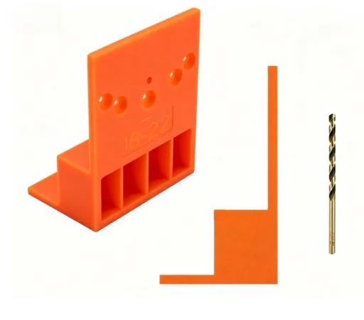 Wardrobe Side Positioning Locator Ladder Design Installation Tool For Cabinets Closet Panel Hole Drilling Guide Plastic Orange