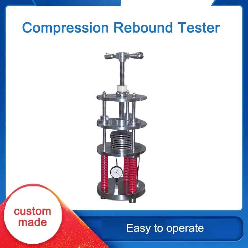 

Rubber compression rebound tester sponge rubber foam products tensile pressure rebound coefficient rebound rate tester