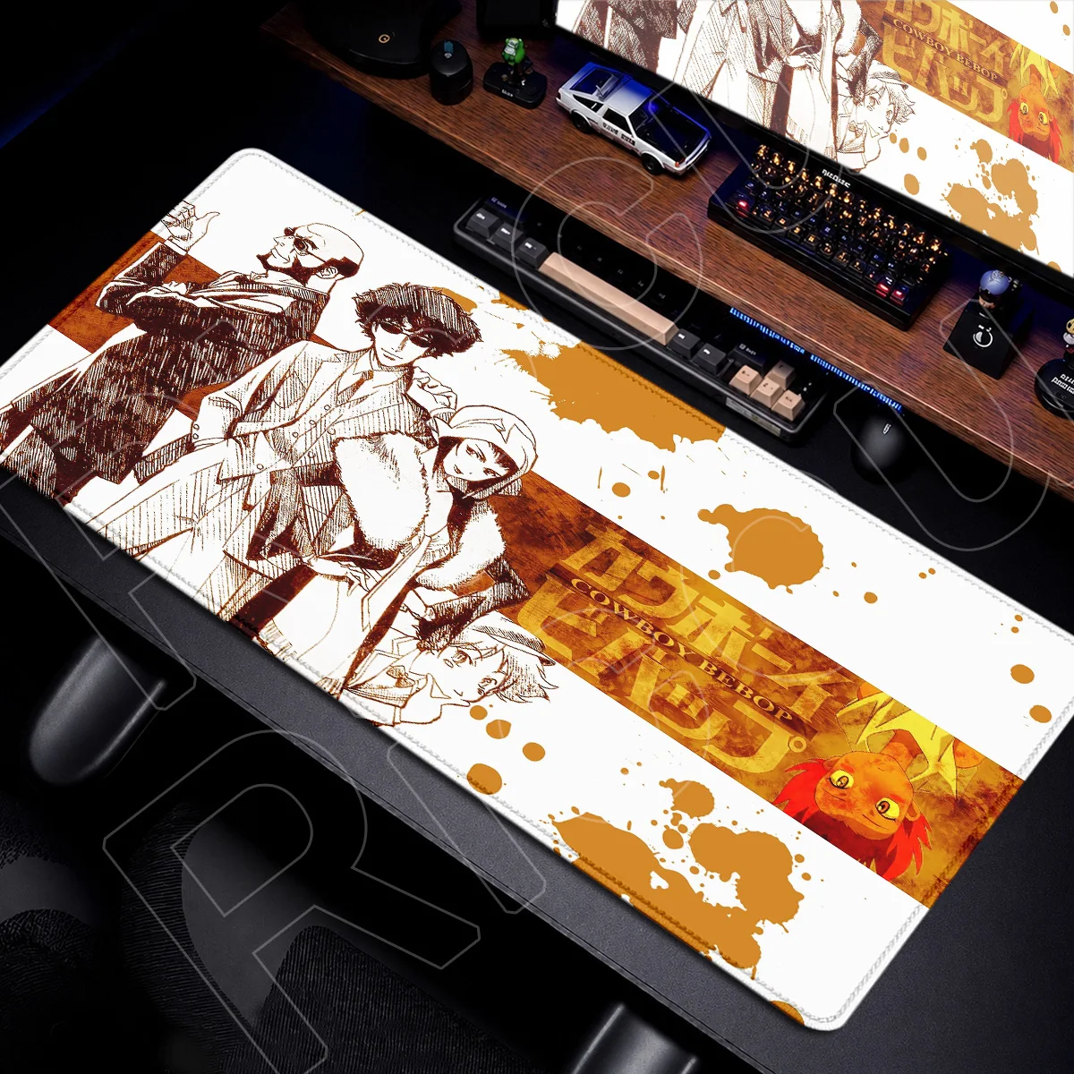 Mousepad Japan Anime Cowboy Bebop Spike Spiegel Hot Mouse Pad XXL Laptop Keyboard Mat Anti-slip Natural Rubber Base Game Carpets