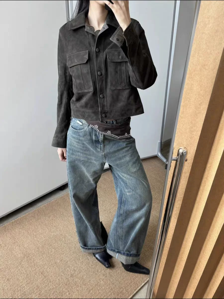 Jaquetas bomber das mulheres jaqueta dentro dos bolsos outono chiffon franjas flor floral feminino bonito adorável doce feminino jovem ins