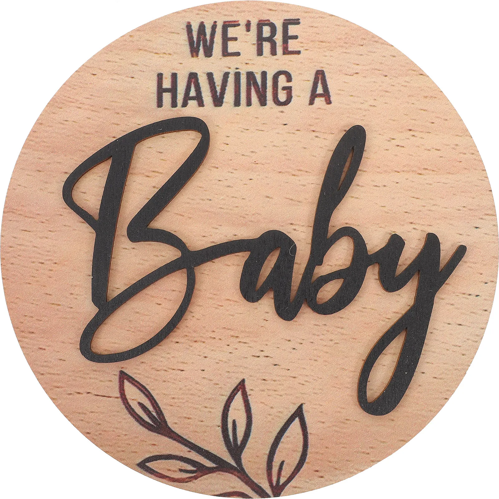 Wooden Baby Birth Announcement Sign – Personalized Newborn Name Nursery Wall Decor & Photography Prop