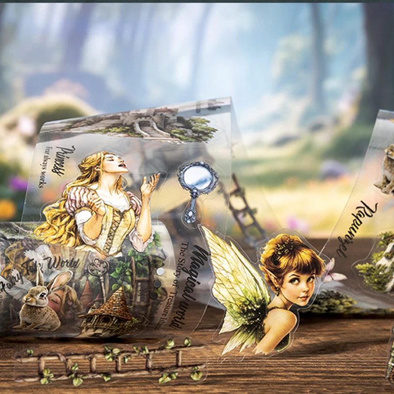 Mr Paper 3rolls Fairytale Adventures Series Adventure Fairytale Theme Die Cut Tape DIY Handbook Collage Greeting Card Envelope