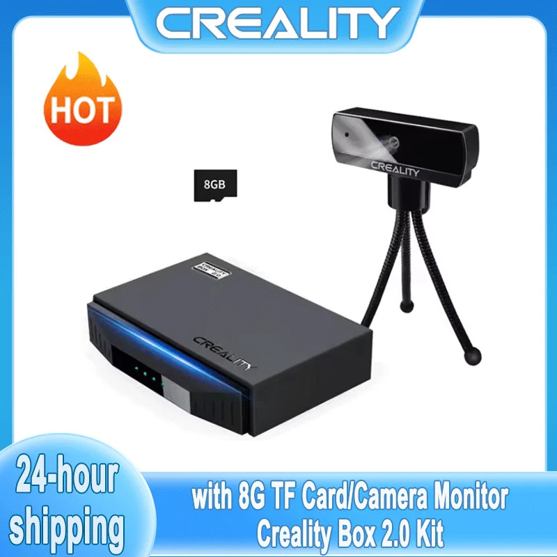 

Creality WiFi Box 2.0 Intelligent Assistant for FDM 3D Printer BT Real Time Monitor/Remote Control Time-lapse Shooting 8G TFCard