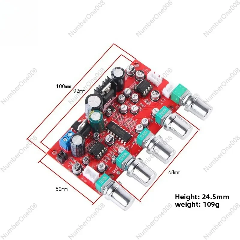Placa Pré-Amplificadora de Microfone PT2399, Módulo Pré-Amplificador de Áudio para Microfones Dinâmicos/Condensadores com Controle de Ganho, Universal DIY para Karaokê