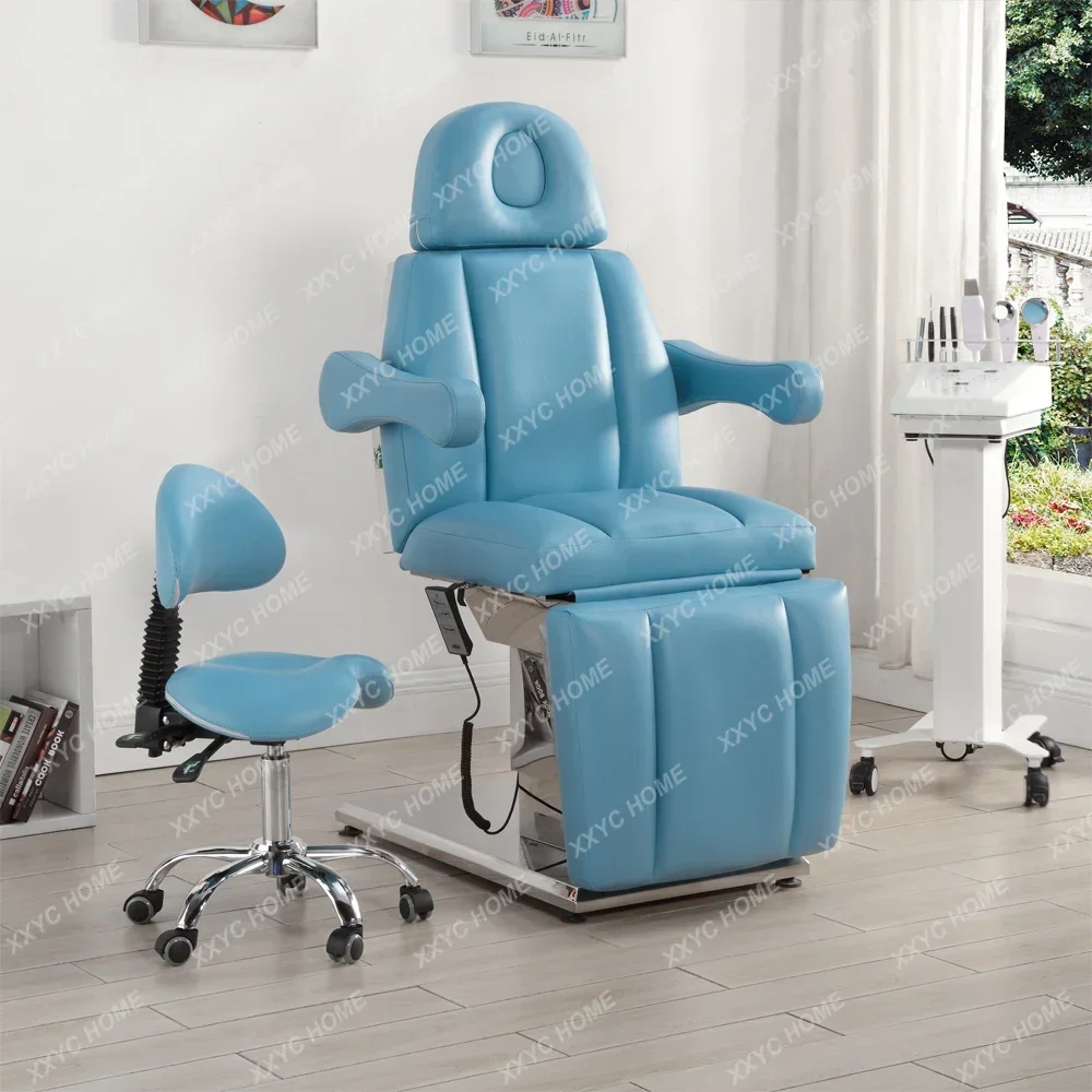 AA Massage SPA tattoo embroidery beauty operating table multi-functional lifting stainless steel semi-lying flat